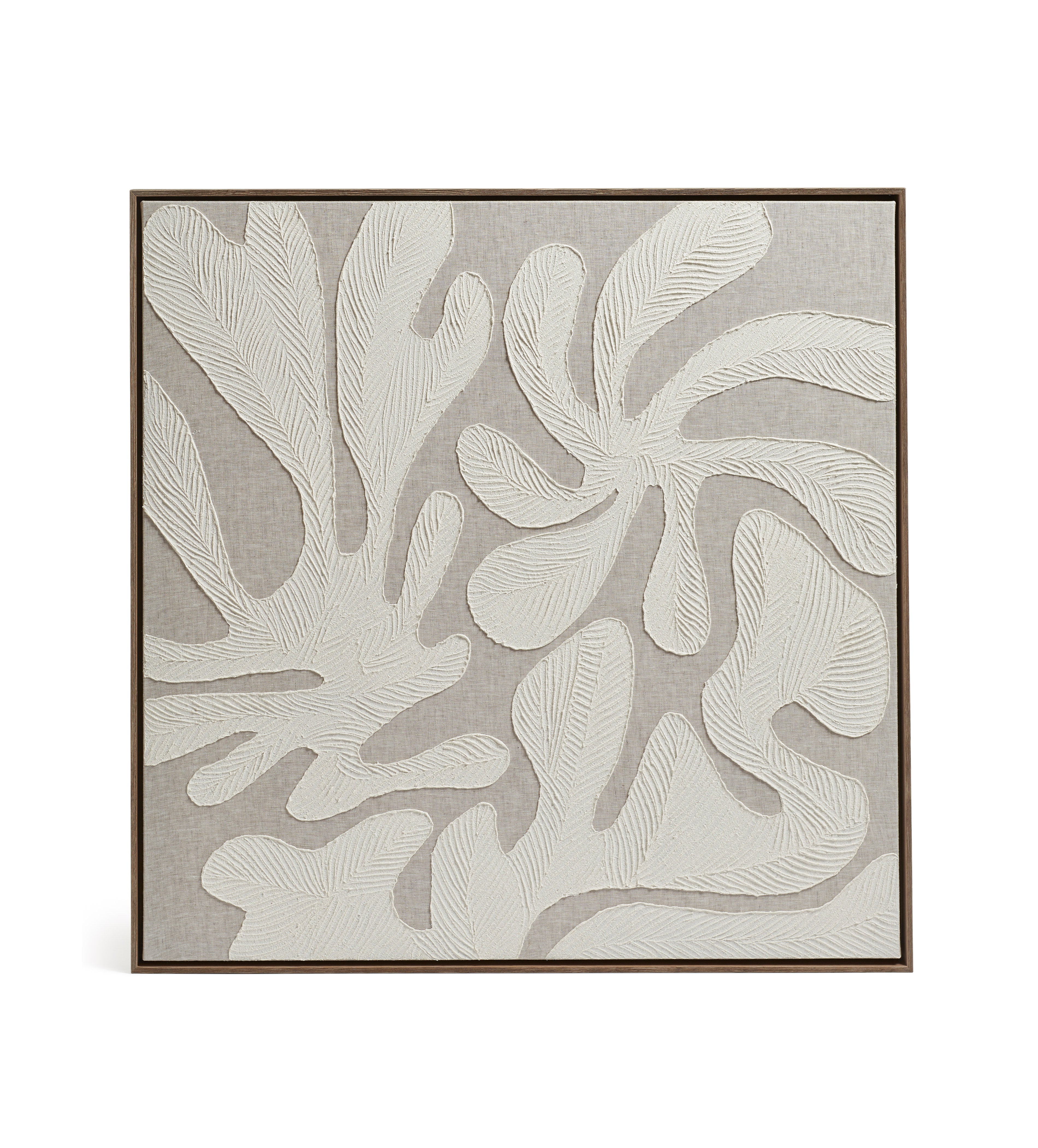 Korala Hand-Painted Linen Wall Art - Natural