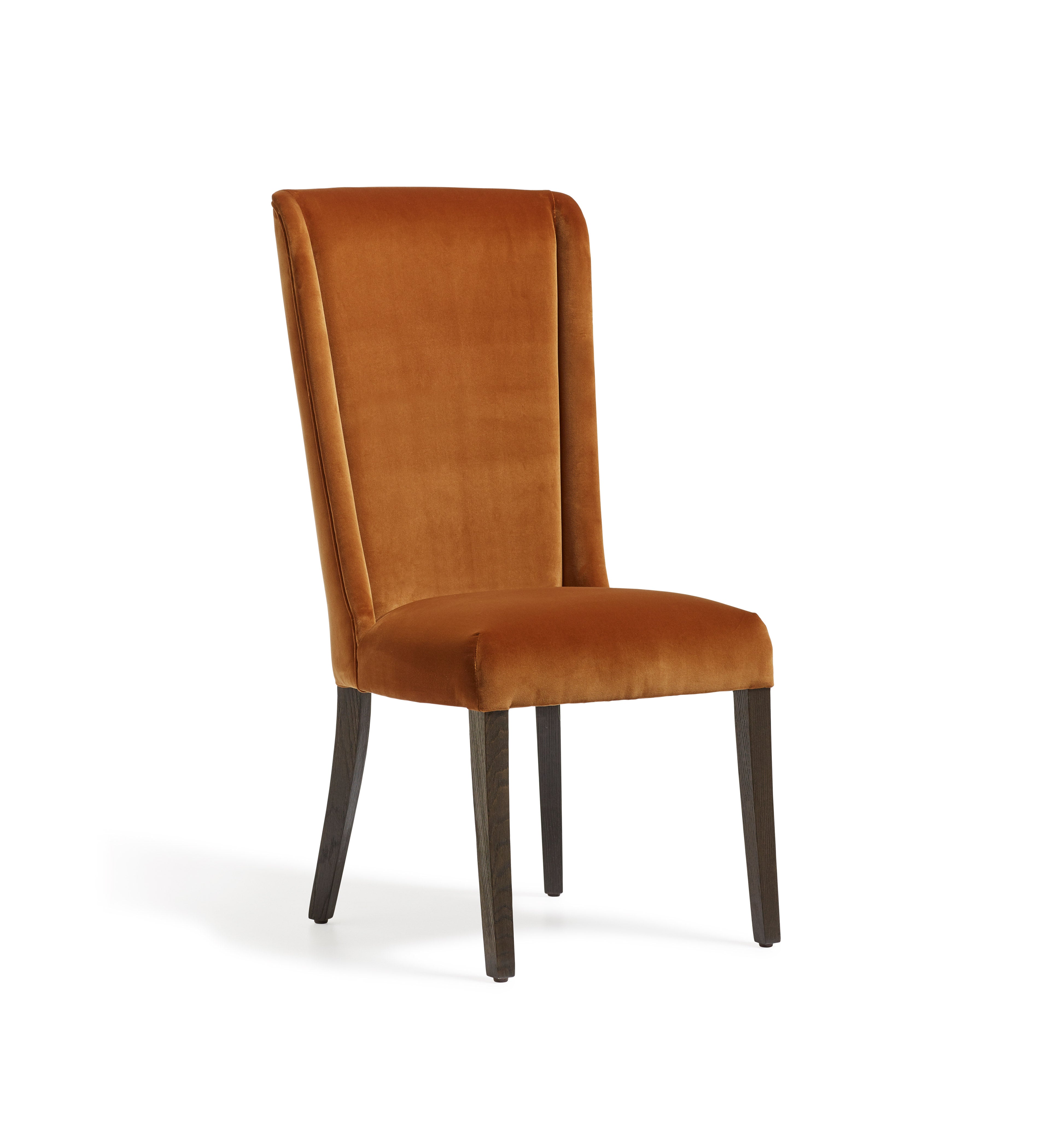 Spencer Velvet Dining Chair - Dirty Orange