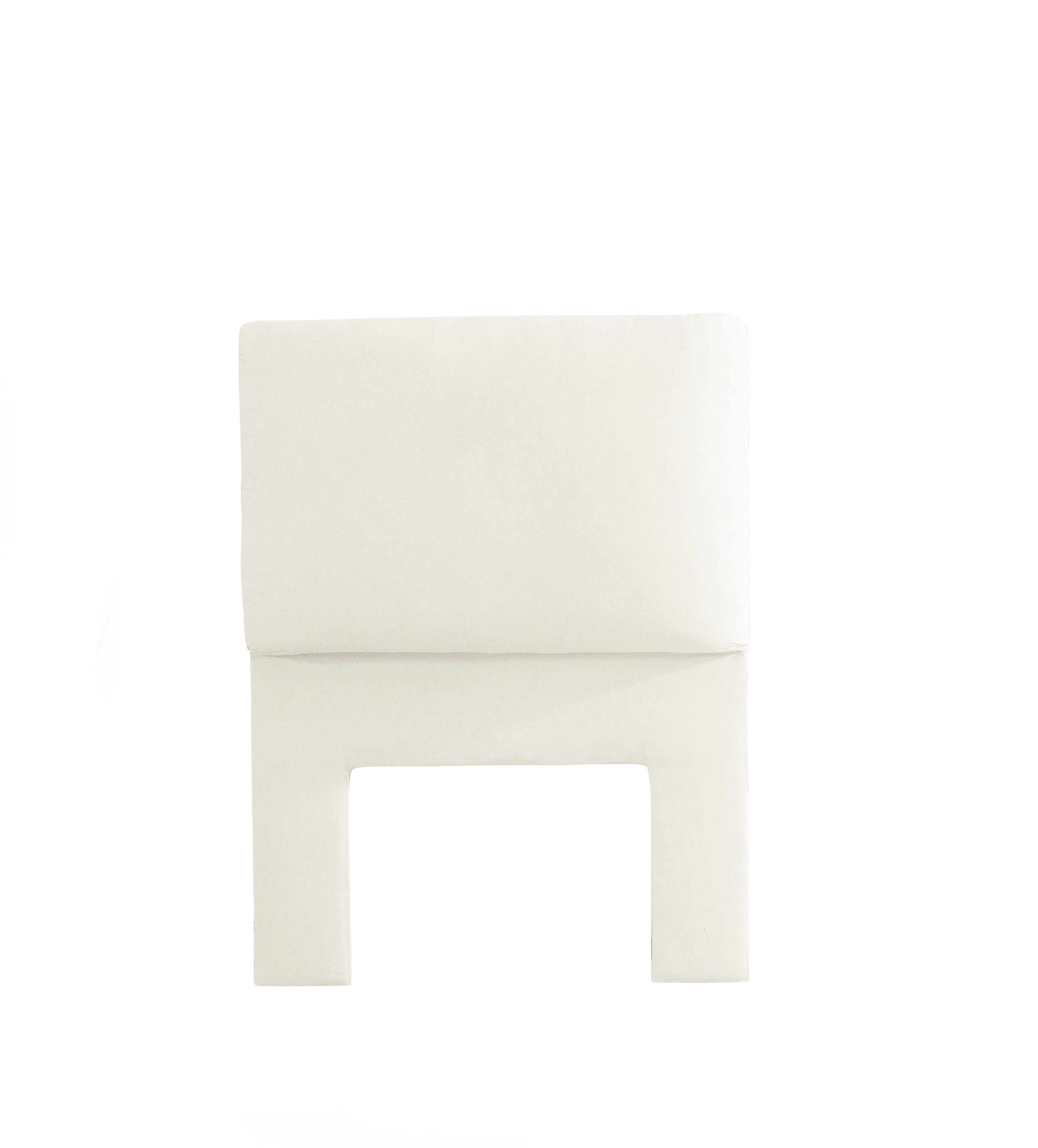 Upholstered and Padded Headboard - Single - White