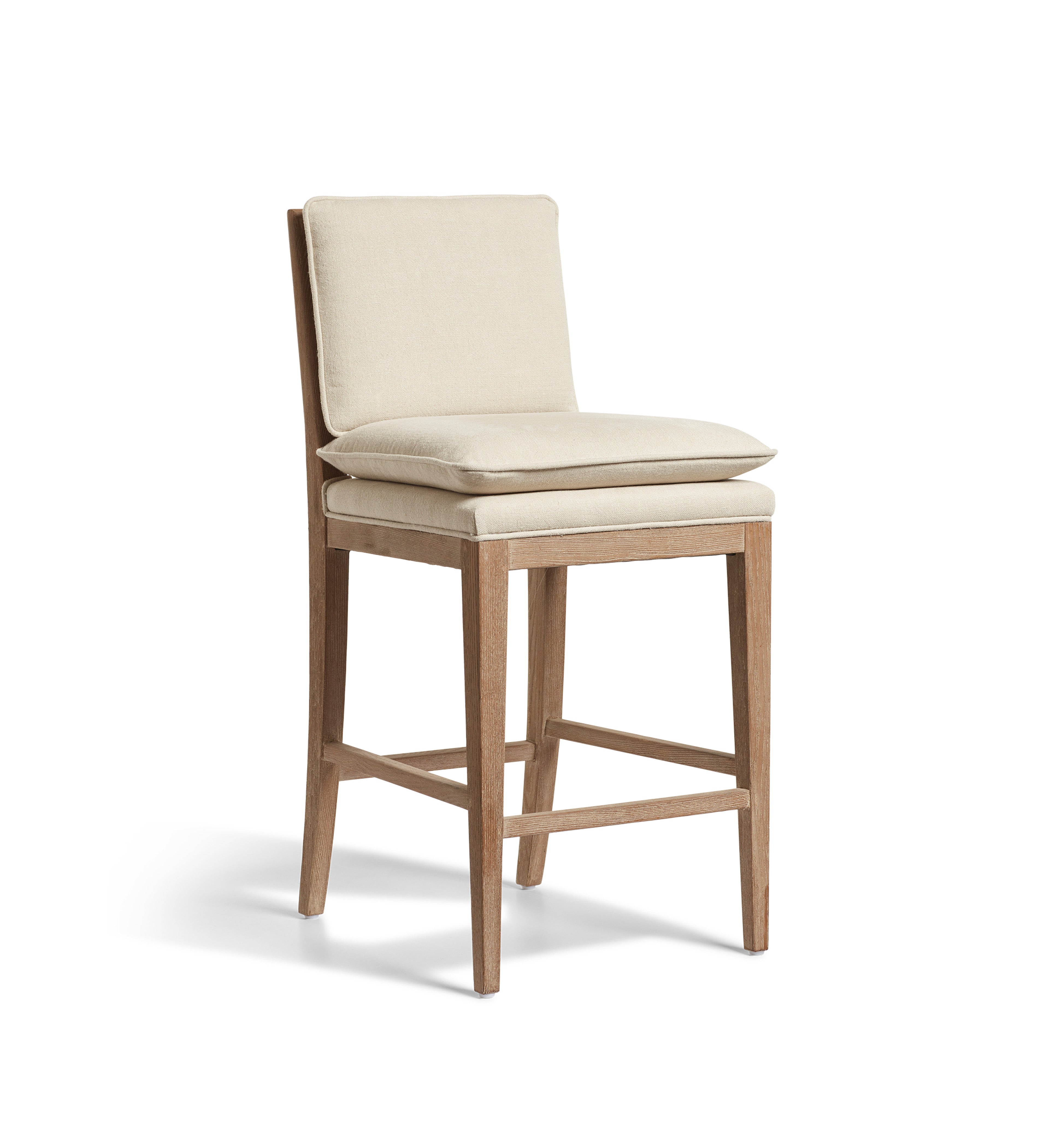 Vasa Linen Bar Stool - Natural