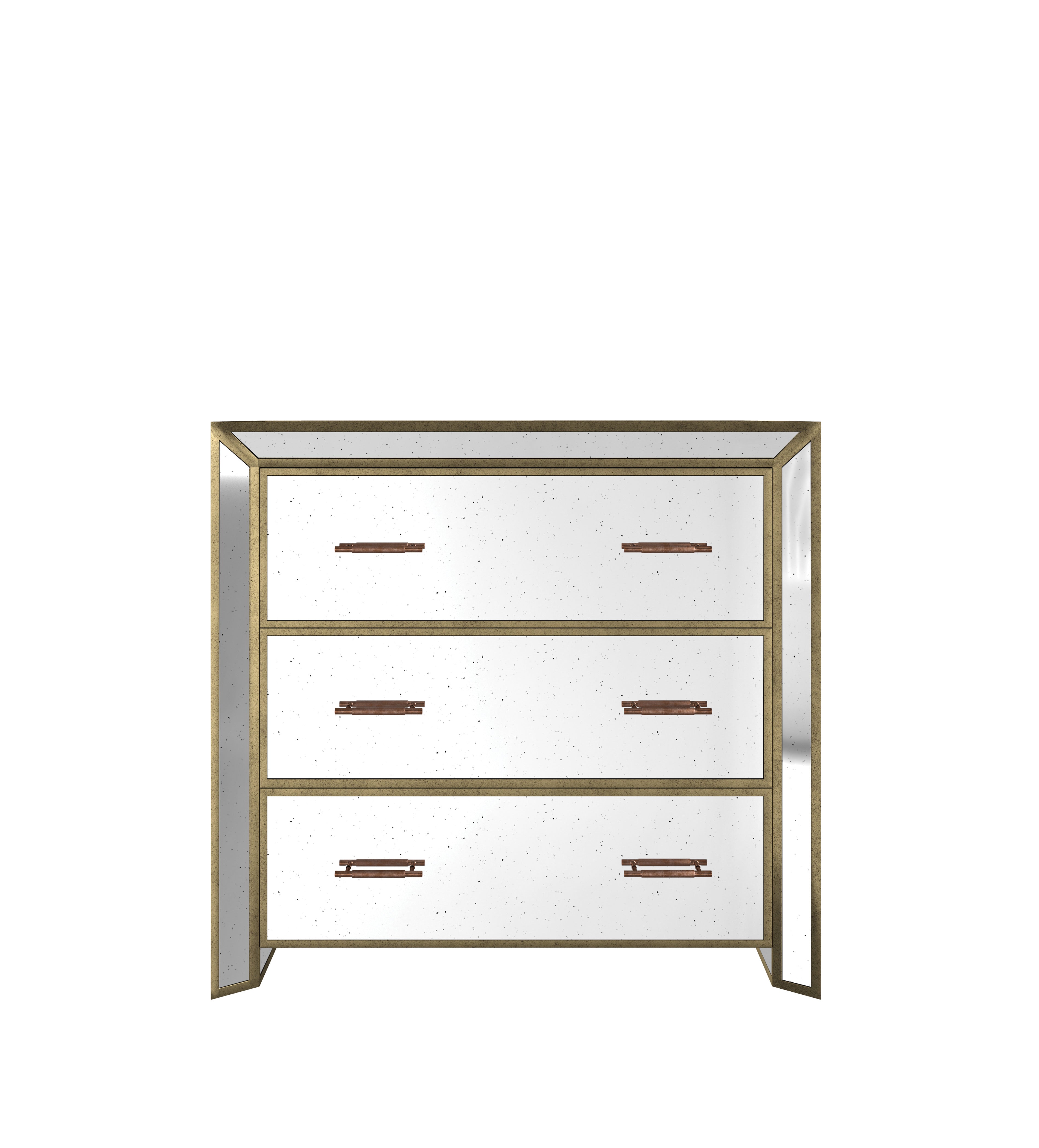 Versailles Chest of Drawers - Antiqued Mirror