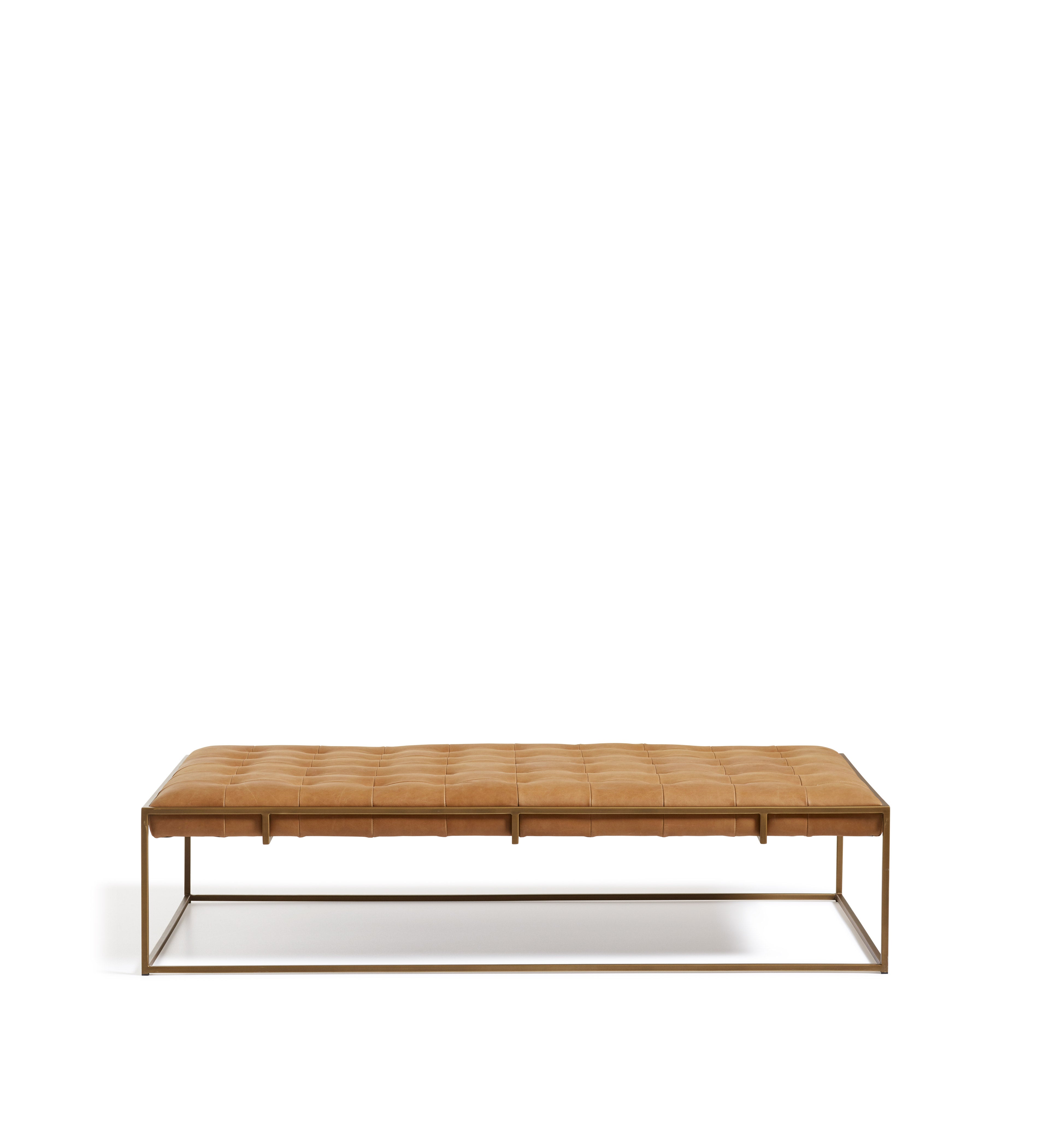 Wallace Coffee Table/Ottoman - Caramel