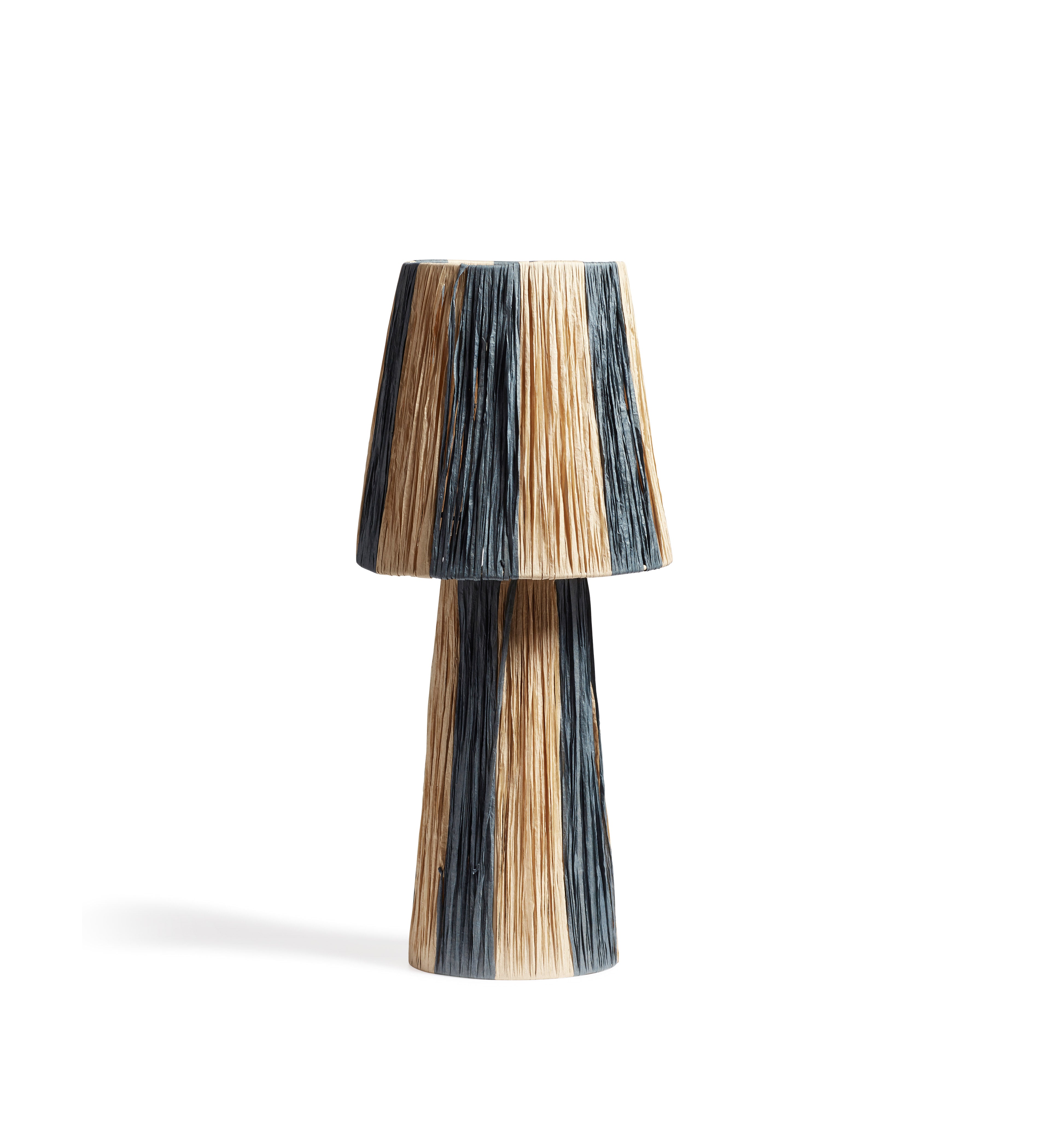 Bridget Table Lamp and Shade - Warm Natural/Blue