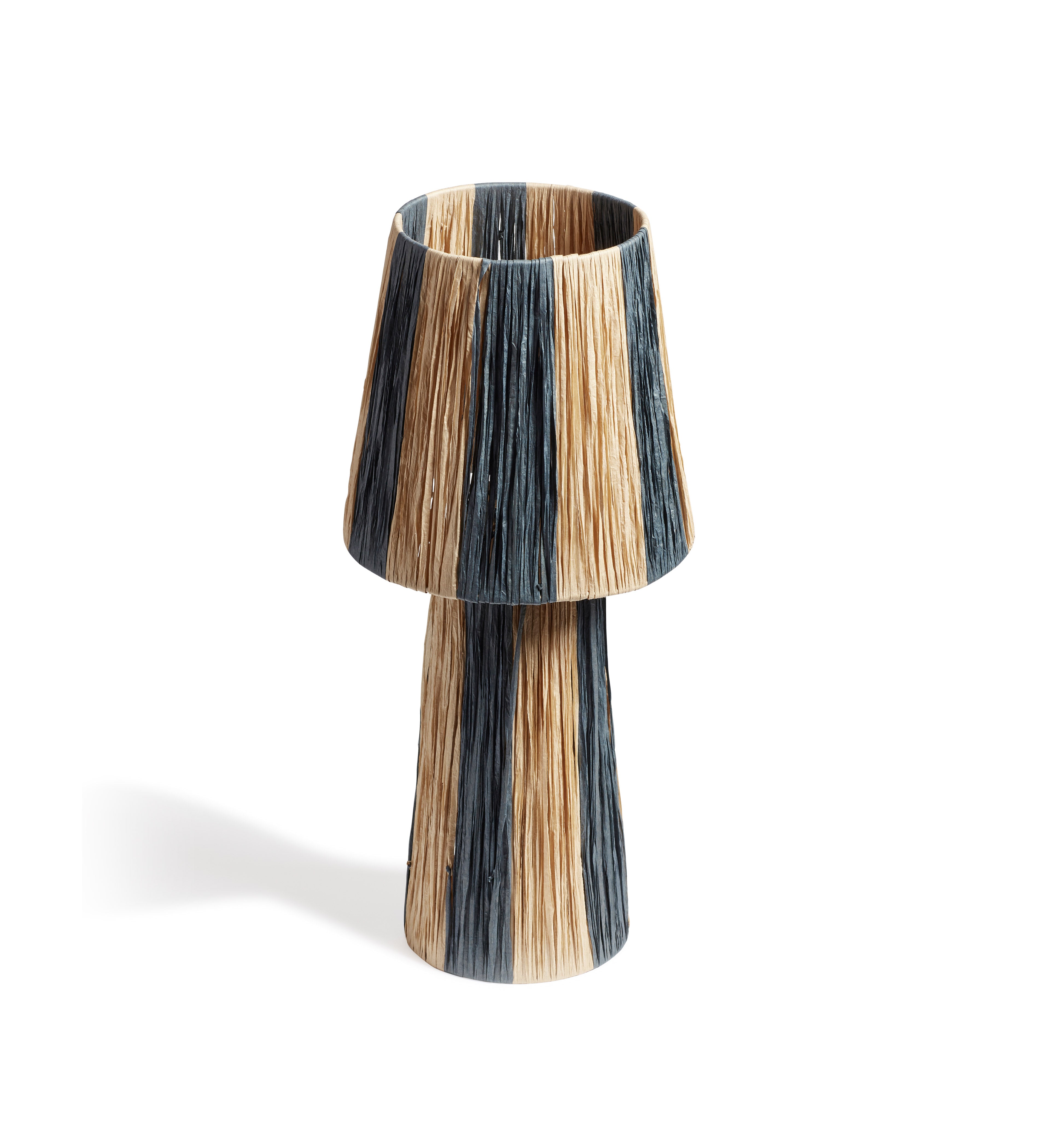 Bridget Table Lamp and Shade - Warm Natural/Blue