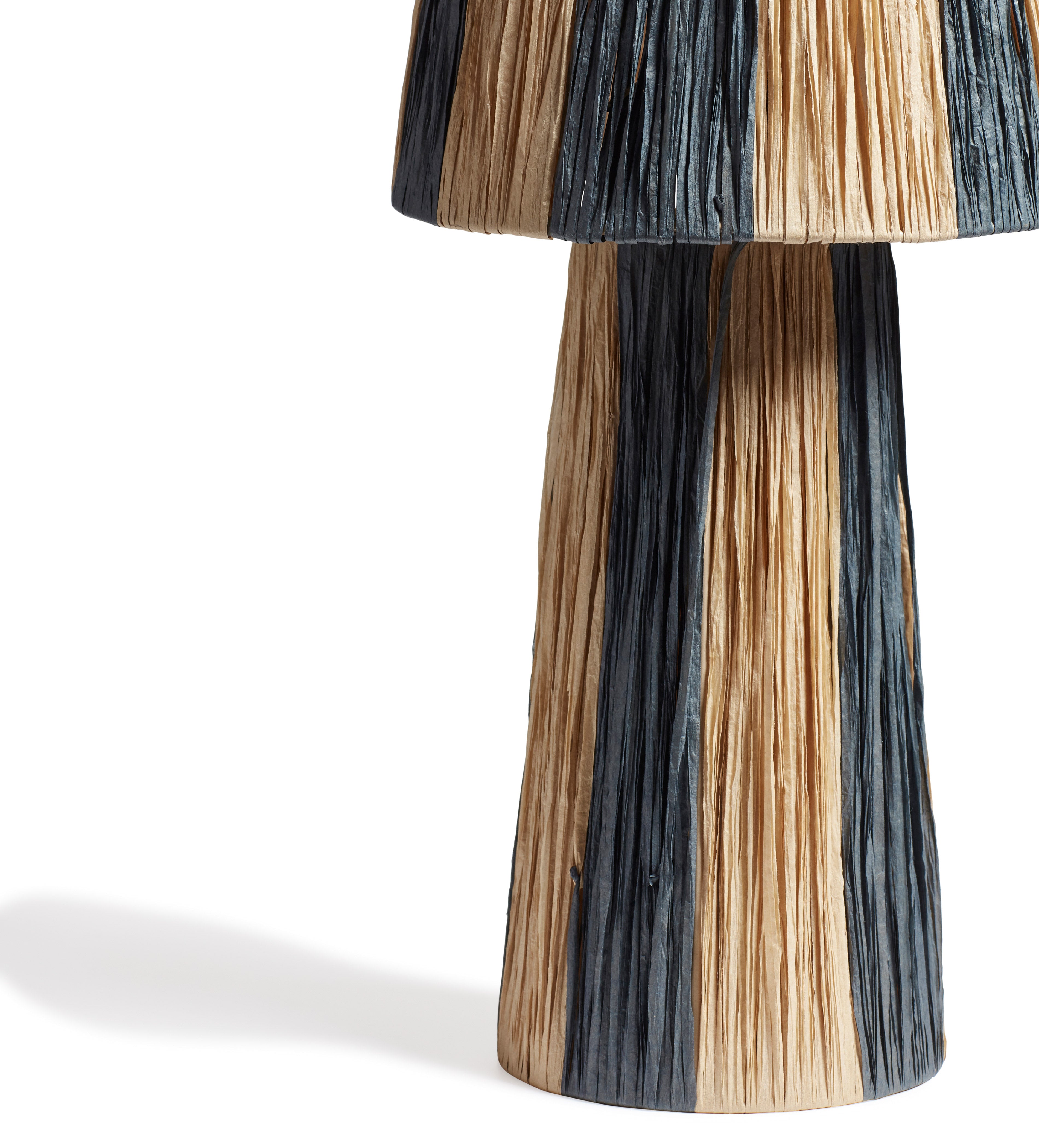 Bridget Table Lamp and Shade - Warm Natural/Blue