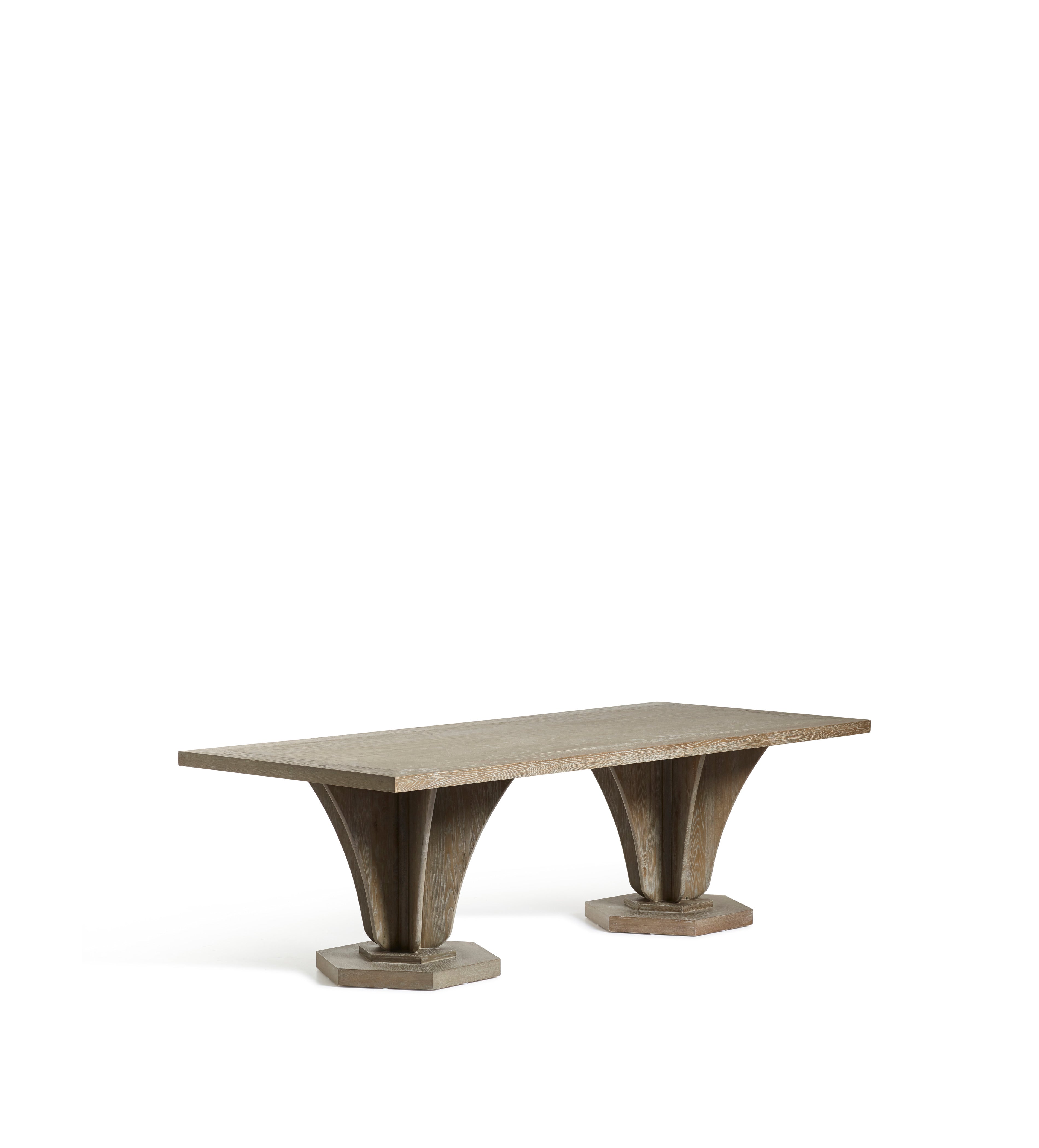 Allegro Rectangular Dining Table - Medium - Burnt Oak
