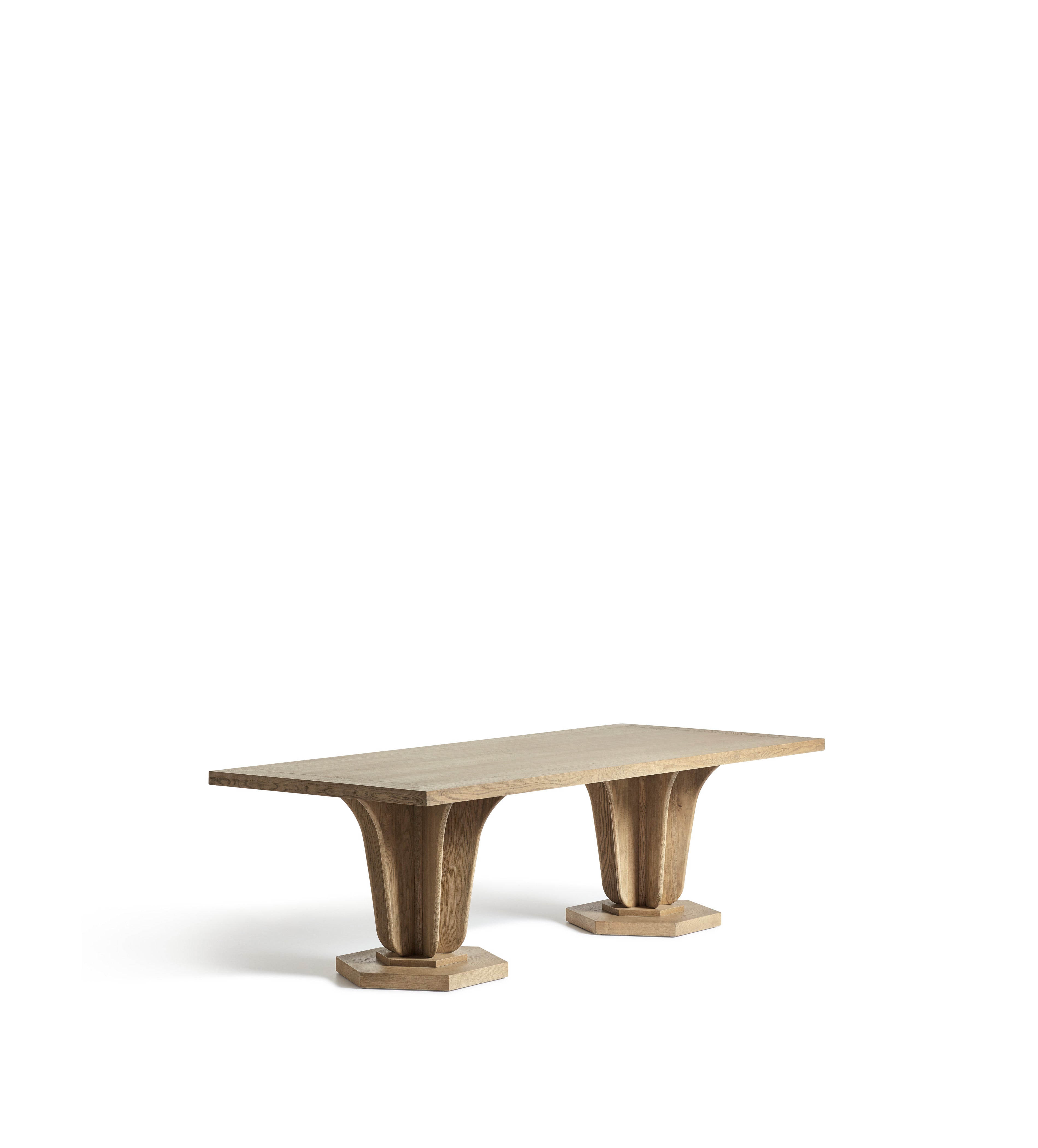 Allegro Rectangular Dining Table - Medium - Weathered Oak