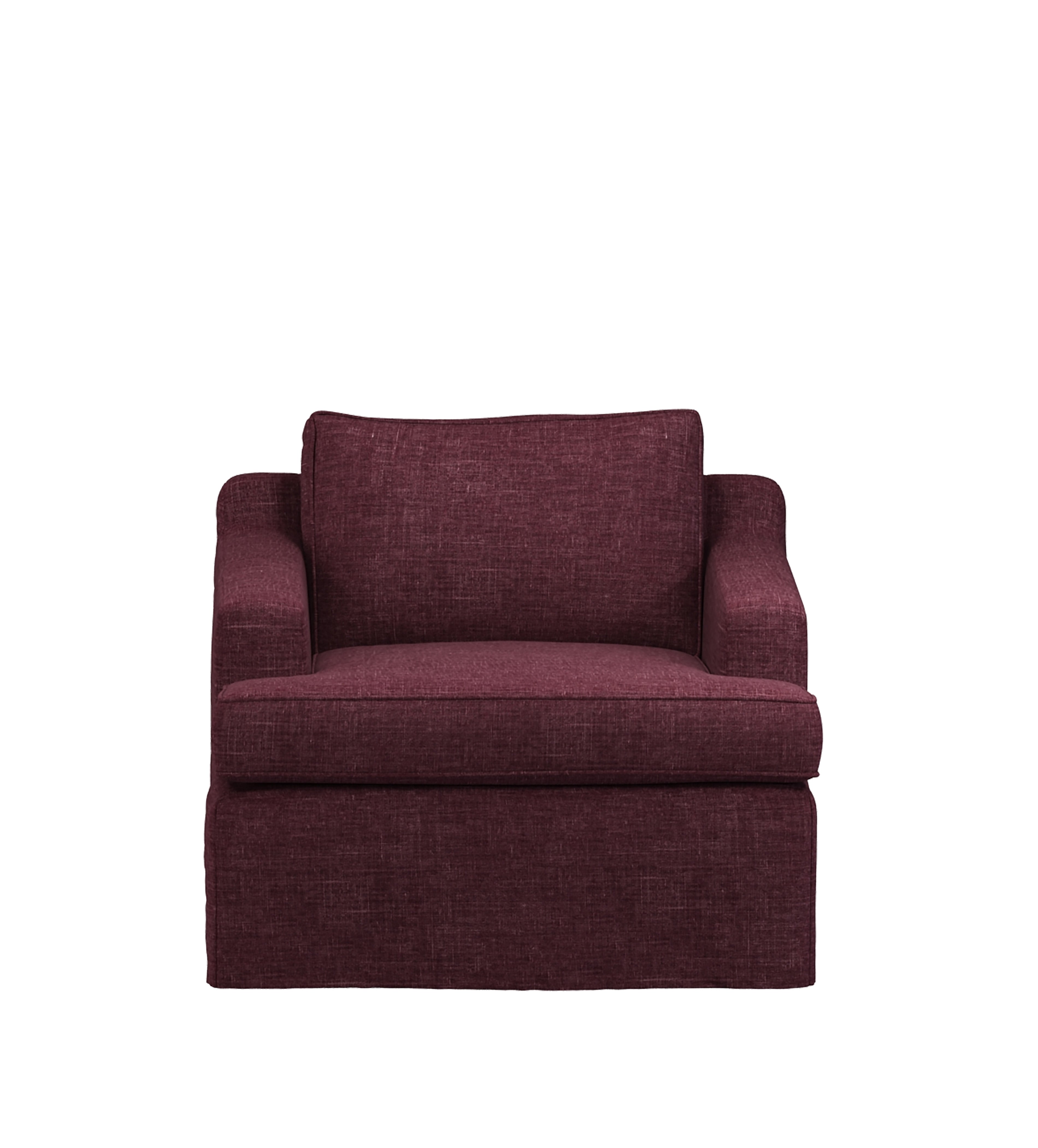 COVER ONLY - Beale Laundered Linen Loose Cover for Armchair - Rioja