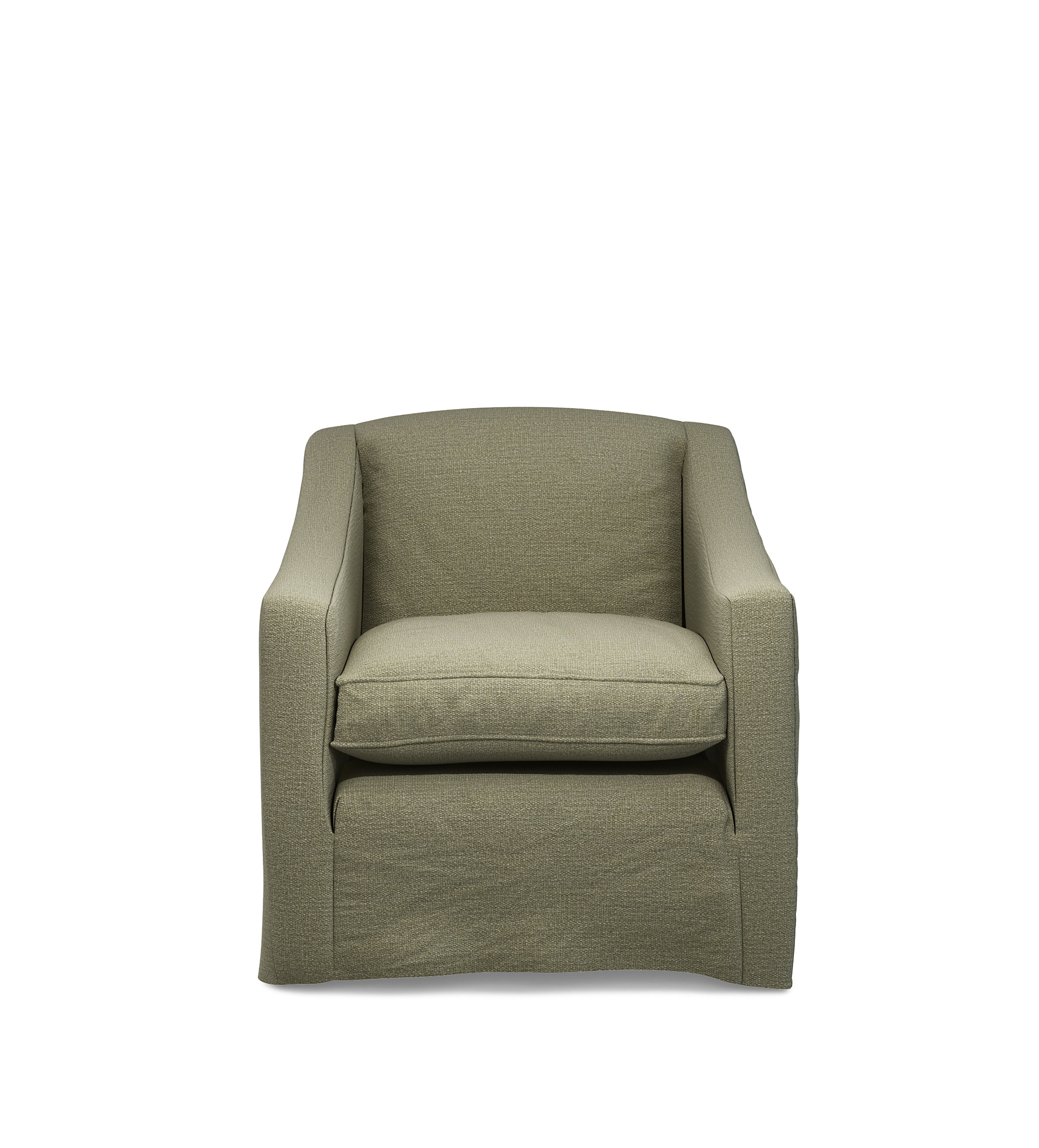 COVER ONLY - Egerton Clever Linen Loose Cover for Armchair - Dune Green