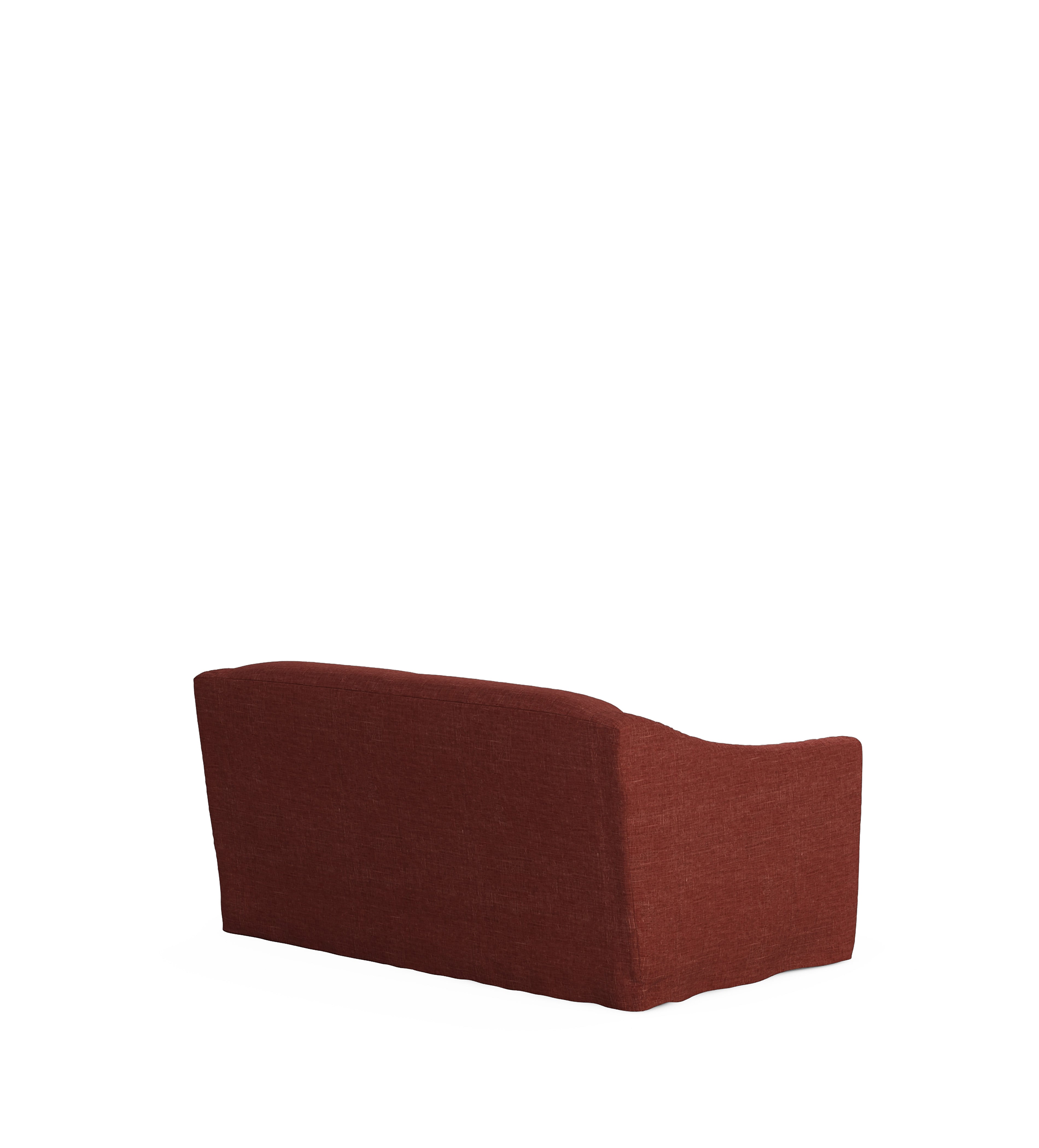 COVER ONLY - Egerton Laundered Linen Loose Cover for 2-Seater Sofa - Terra