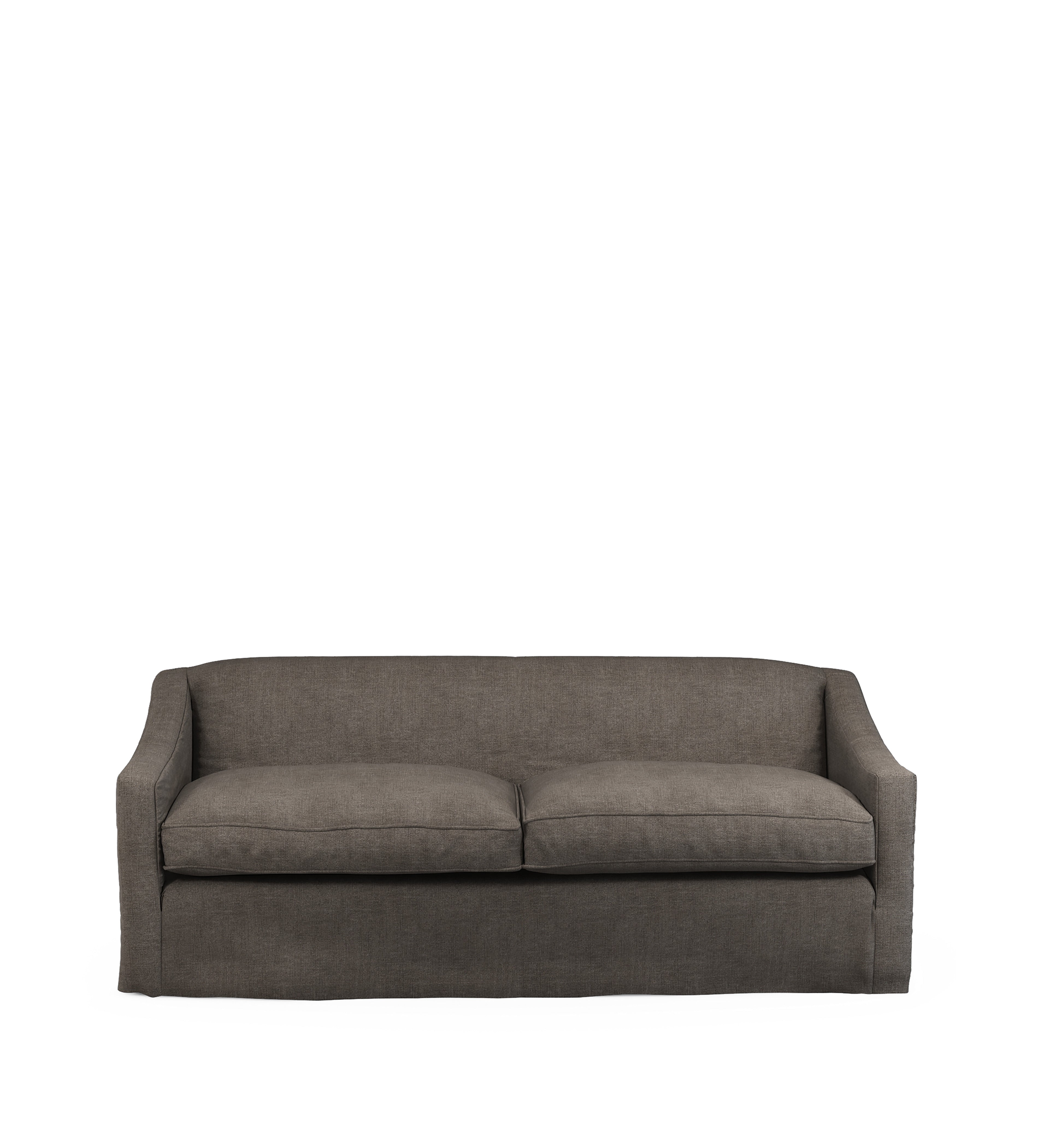 COVER ONLY - Egerton Stonewash Linen Loose Cover for 3-Seater Sofa - Walnut