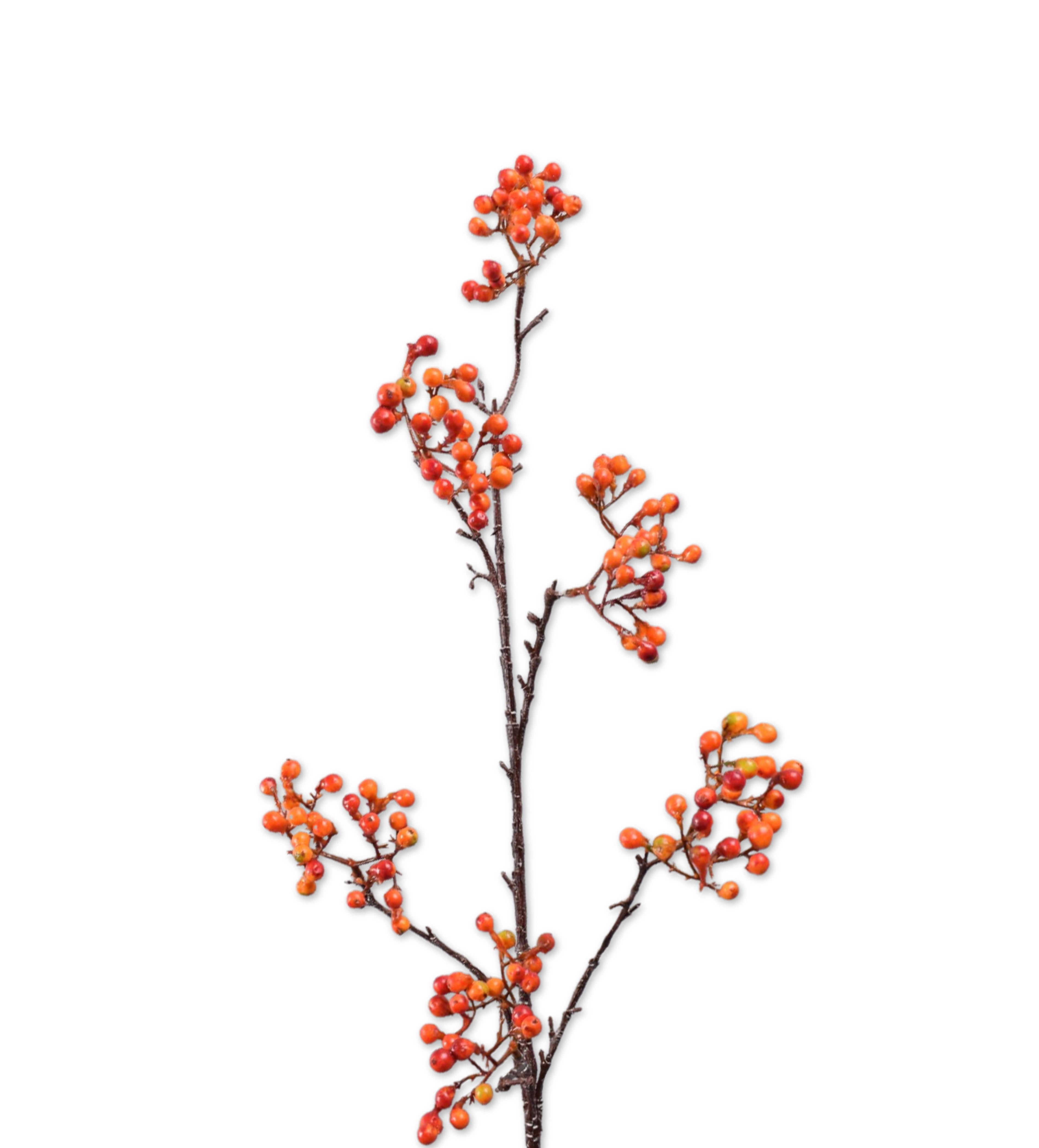 Faux Berry Stem - Orange